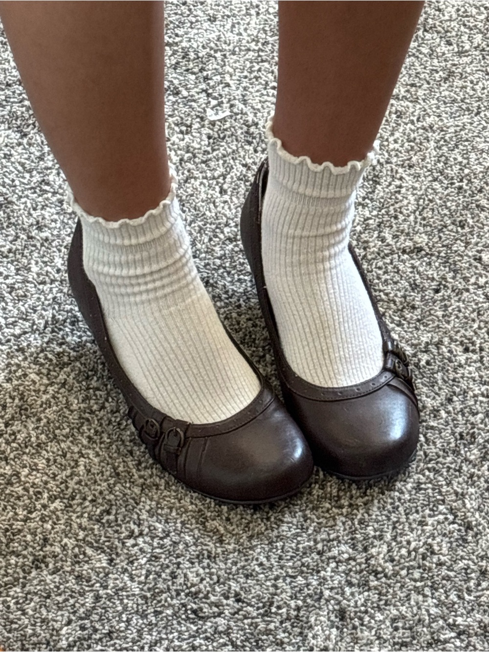 🍂Fall Brown Round-Toe Heels - Picture 2 of 9